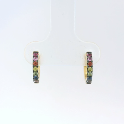 彩色寶石耳環 / Rainbow Sapphire Earrings