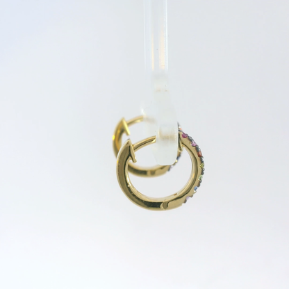 彩色寶石耳環 / Rainbow Sapphire Earrings