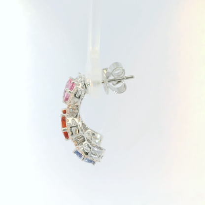 彩色寶石耳環 / Rainbow Sapphire Earrings