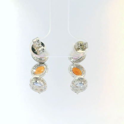 彩色寶石耳環 / Rainbow Sapphire Earrings