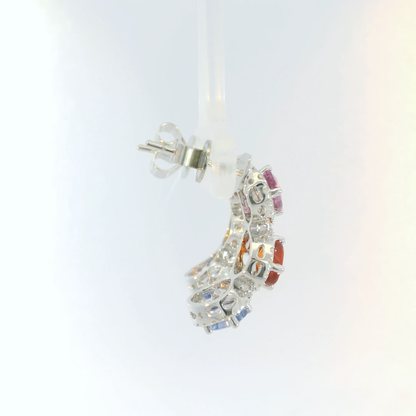 彩色寶石耳環 / Rainbow Sapphire Earrings