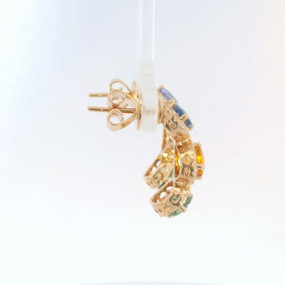彩色寶石耳環 / Rainbow Sapphire Earrings