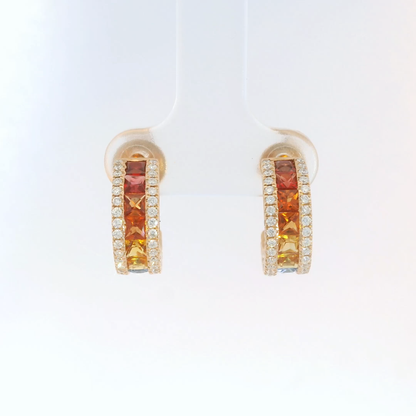彩色寶石耳環 / Rainbow Sapphire Earrings