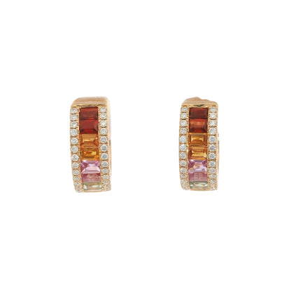 彩色寶石耳環 / Rainbow Sapphire Earrings
