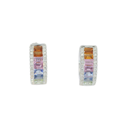 彩色寶石耳環 / Rainbow Sapphire Earrings