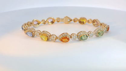 彩色寶石手鍊 / Rainbow Sapphire Bracelet