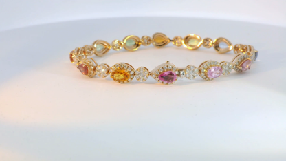 彩色寶石手鍊 / Rainbow Sapphire Bracelet