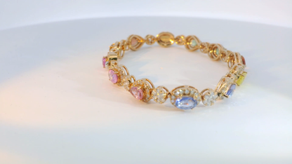 彩色寶石手鍊 / Rainbow Sapphire Bracelet