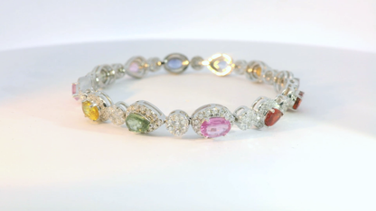 彩色寶石手鍊 / Rainbow Sapphire Bracelet