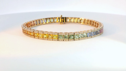 彩色寶石手鍊 / Rainbow Sapphire Bracelet