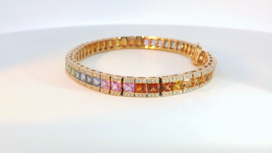 彩色寶石手鍊 / Rainbow Sapphire Bracelet