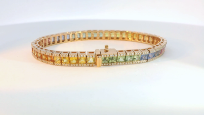 彩色寶石手鍊 / Rainbow Sapphire Bracelet