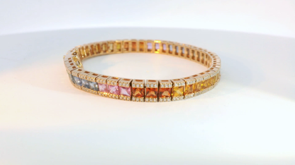 彩色寶石手鍊 / Rainbow Sapphire Bracelet