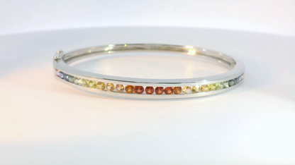 彩色寶石手鐲 / Rainbow Sapphire Bangle