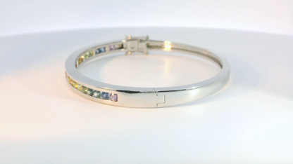 彩色寶石手鐲 / Rainbow Sapphire Bangle