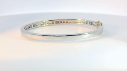 彩色寶石手鐲 / Rainbow Sapphire Bangle