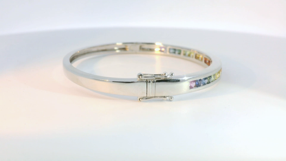 彩色寶石手鐲 / Rainbow Sapphire Bangle
