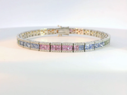 彩色寶石手鐲 / Rainbow Sapphire Bangle