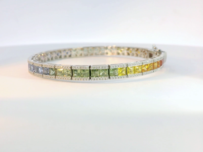 彩色寶石手鐲 / Rainbow Sapphire Bangle