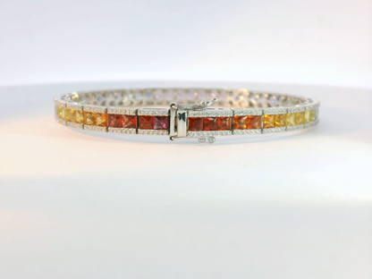 彩色寶石手鐲 / Rainbow Sapphire Bangle