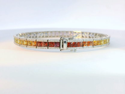 彩色寶石手鐲 / Rainbow Sapphire Bangle