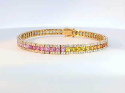 彩色寶石手鍊 / Rainbow Sapphire Bracelet
