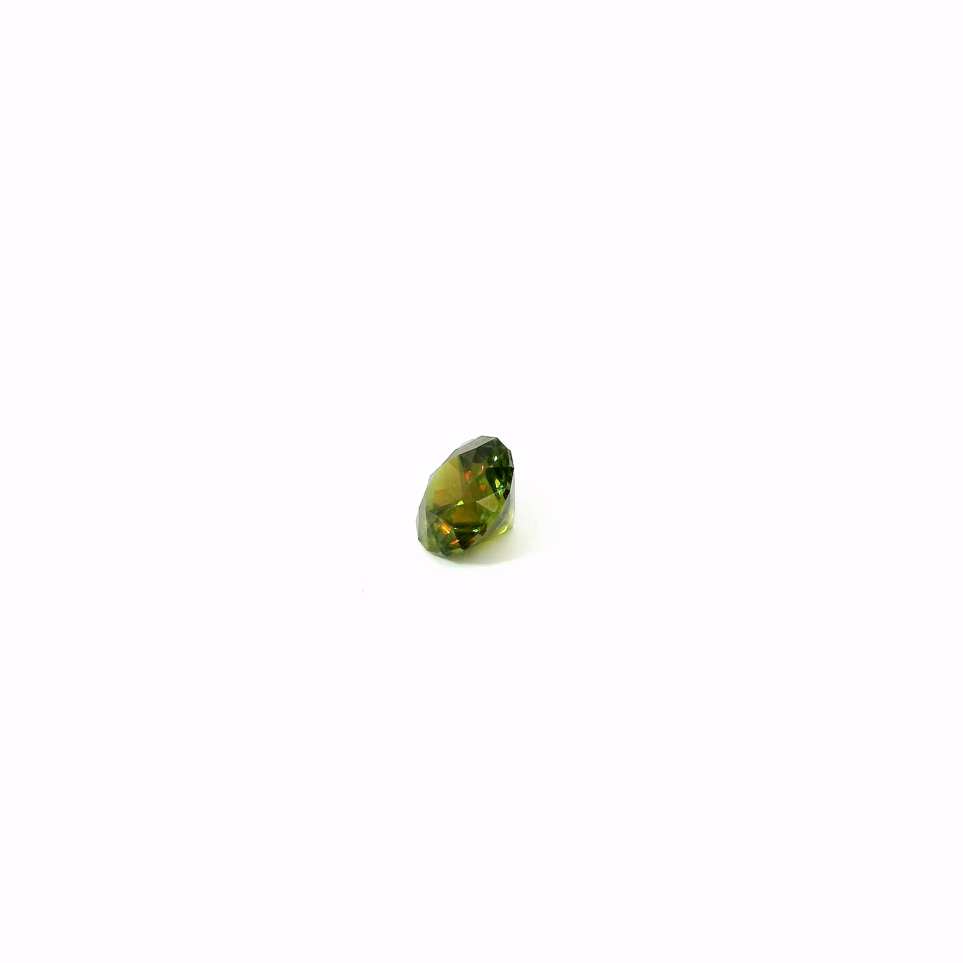 1.32卡巴基斯坦鉻榍石 / 1.32ct CHROME SPHENE Round Cut – DiamondAsia Online Store