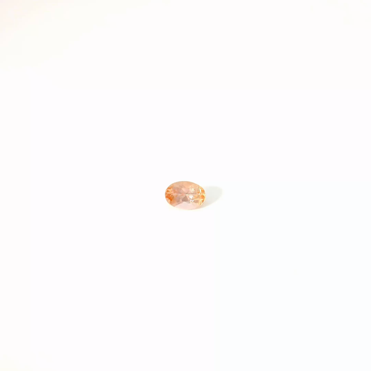 0.585卡帝王托帕石 / 0.585ct IMPERIAL TOPAZ Oval Cut Peach