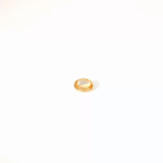 0.605卡帝王托帕石 / 0.605ct IMPERIAL TOPAZ Oval Cut Gold