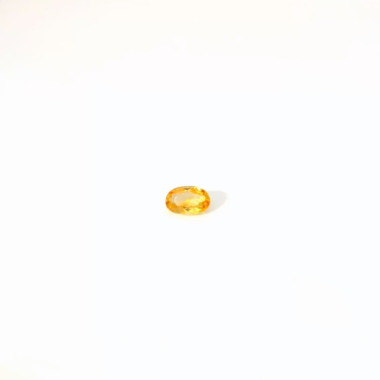 0.606卡帝王托帕石 / 0.606ct IMPERIAL TOPAZ Oval Cut Gold