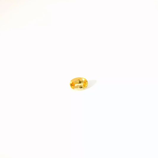 0.649卡帝王托帕石 / 0.649ct IMPERIAL TOPAZ Oval Cut Yellow