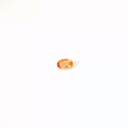 0.76卡帝王托帕石 / 0.76ct IMPERIAL TOPAZ Oval Cut Gold