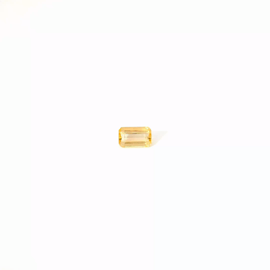 0.79卡帝王托帕石 / 0.79ct IMPERIAL TOPAZ Emerald Cut Gold