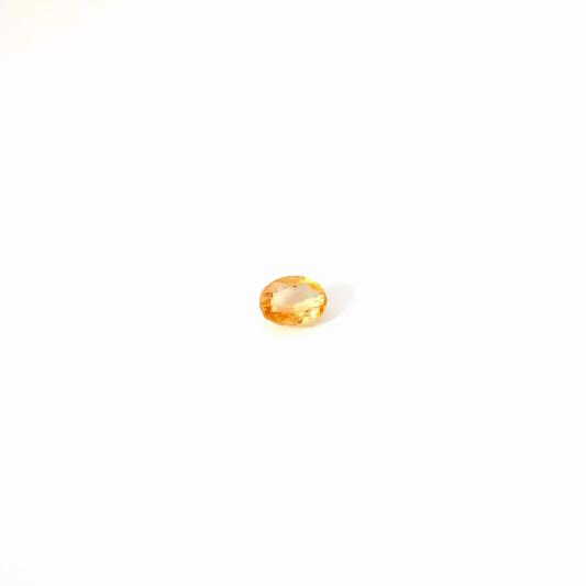 0.803卡帝王托帕石 / 0.803ct IMPERIAL TOPAZ Oval Cut Gold