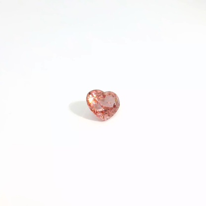 3.68卡粉橙尖晶石 / 3.68ct PEACH SPINEL Heart Cut Burma No Heat
