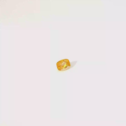 0.681卡帝王托帕石 / 0.681ct IMPERIAL TOPAZ Cushion Cut Gold