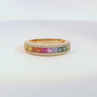 彩色寶石戒指  / Rainbow Sapphire Ring