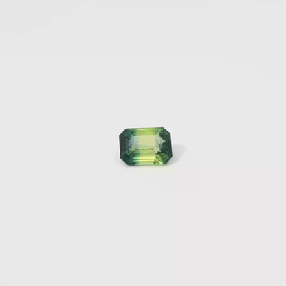 2.09卡綠色藍寶石 / 2.09ct SAPPHIRE Bi-Colour Emerald Cut