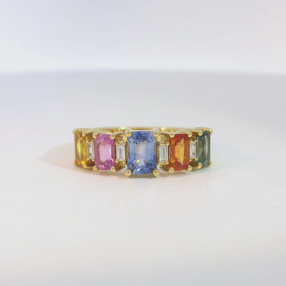彩色寶石戒指  / Rainbow Sapphire Ring