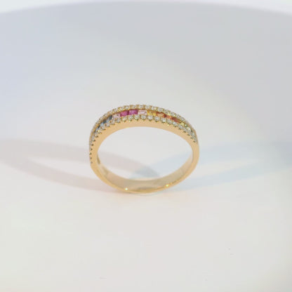彩色寶石戒指  / Rainbow Sapphire Ring