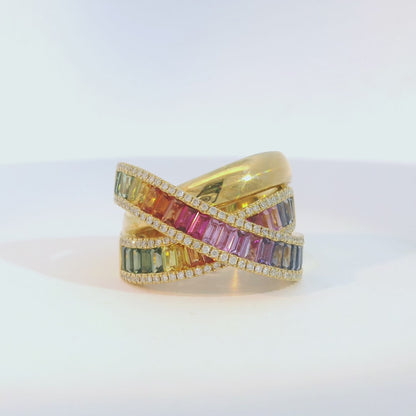 彩色寶石戒指  / Rainbow Sapphire Ring