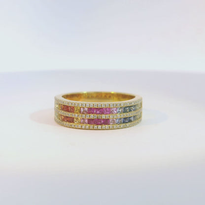 彩色寶石戒指  / Rainbow Sapphire Ring