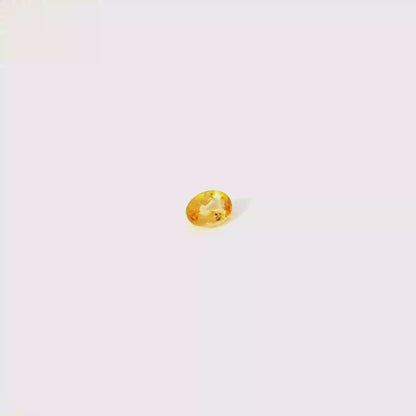 0.707卡帝王托帕石 / 0.707ct IMPERIAL TOPAZ Oval Cut Gold