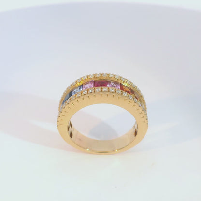 彩色寶石戒指  / Rainbow Sapphire Ring