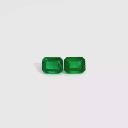 3.57卡綠寶石 / 3.57ct EMERALD Emerald Cut Zambia 1.714/1.853ct