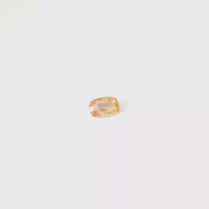 1.168卡帝王托帕石 / 1.168ct IMPERIAL TOPAZ Cushion Cut Gold