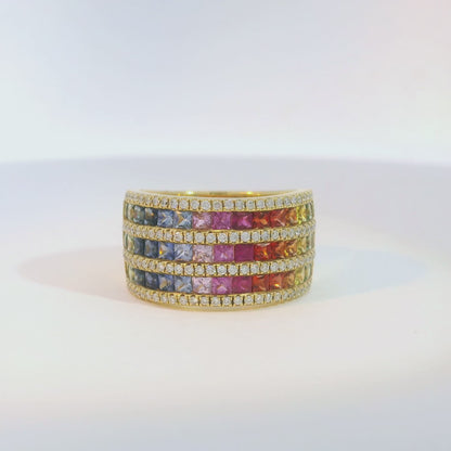 彩色寶石戒指  / Rainbow Sapphire Ring