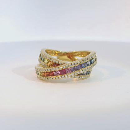 彩色寶石戒指  / Rainbow Sapphire Ring