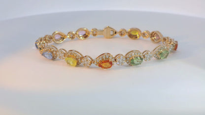 彩色寶石手鍊 / Rainbow Sapphire Bracelet