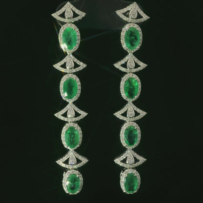 Elegant Emerald Earrings
